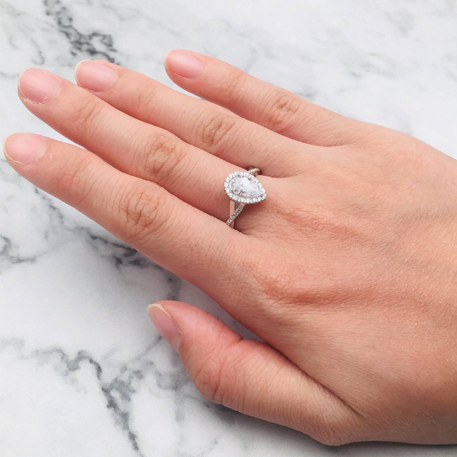 Vivian Classic Halo Diamond Engagement Ring | Kranich's Inc